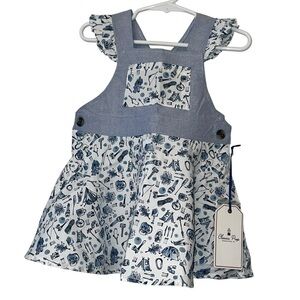 Classic prep Kennedy jumper Dress liberty Ernest adventure 12-18m nwt